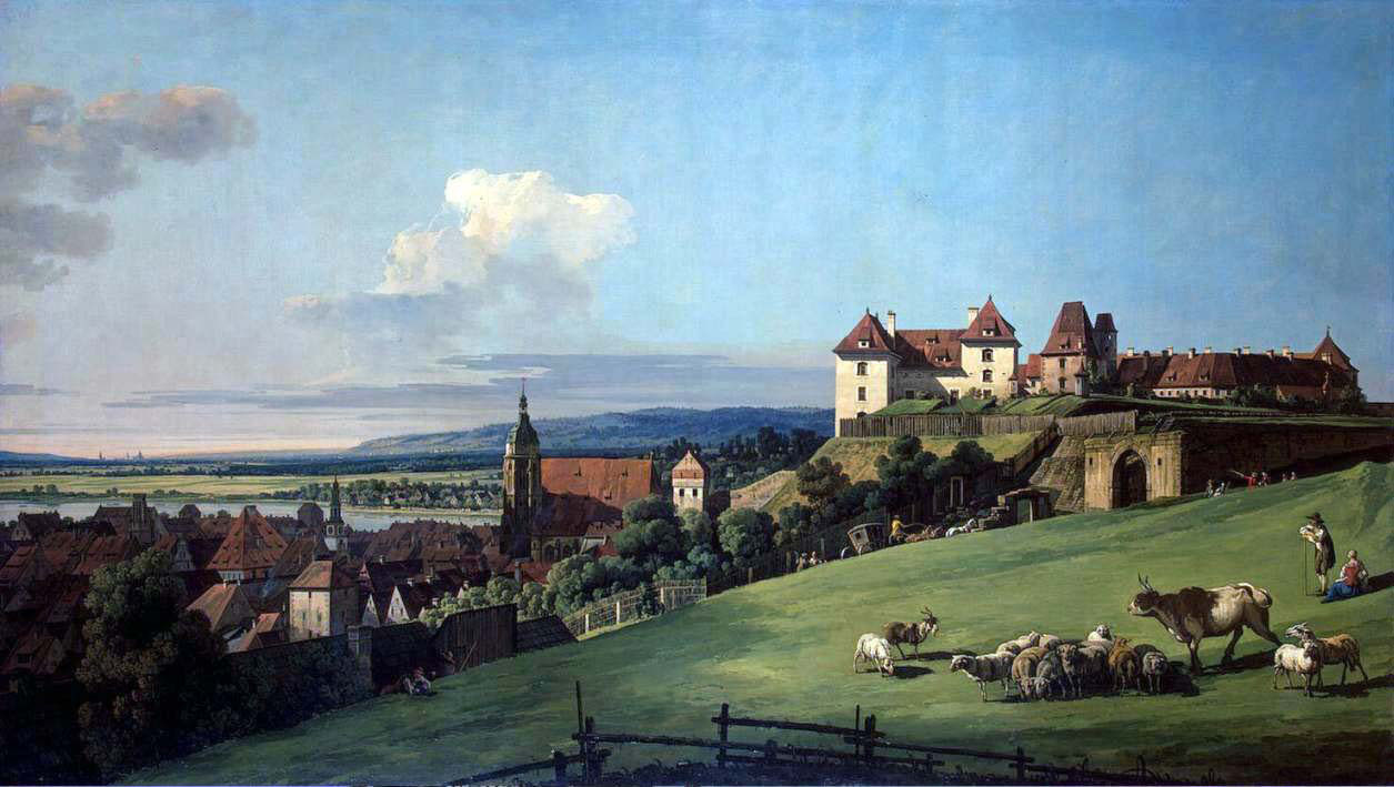 Pirna from the Sonnenstein Castle